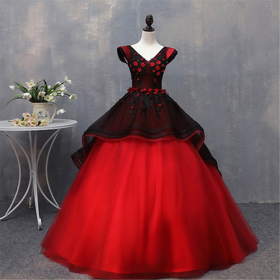 Burgundy Velour Quinceanera Dress Puffy Prom Dress | Etsy