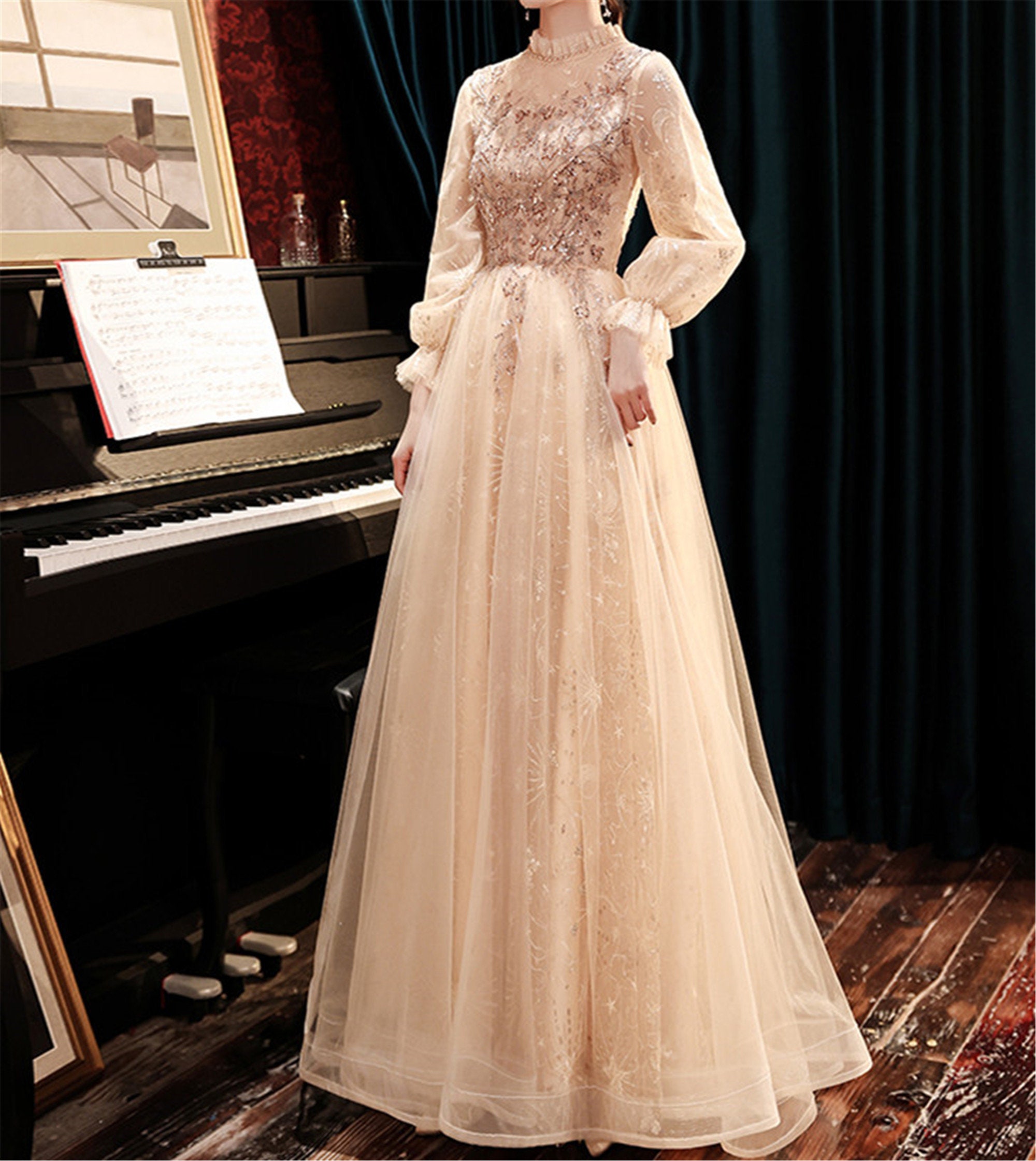 Modest Prom Dress - Etsy