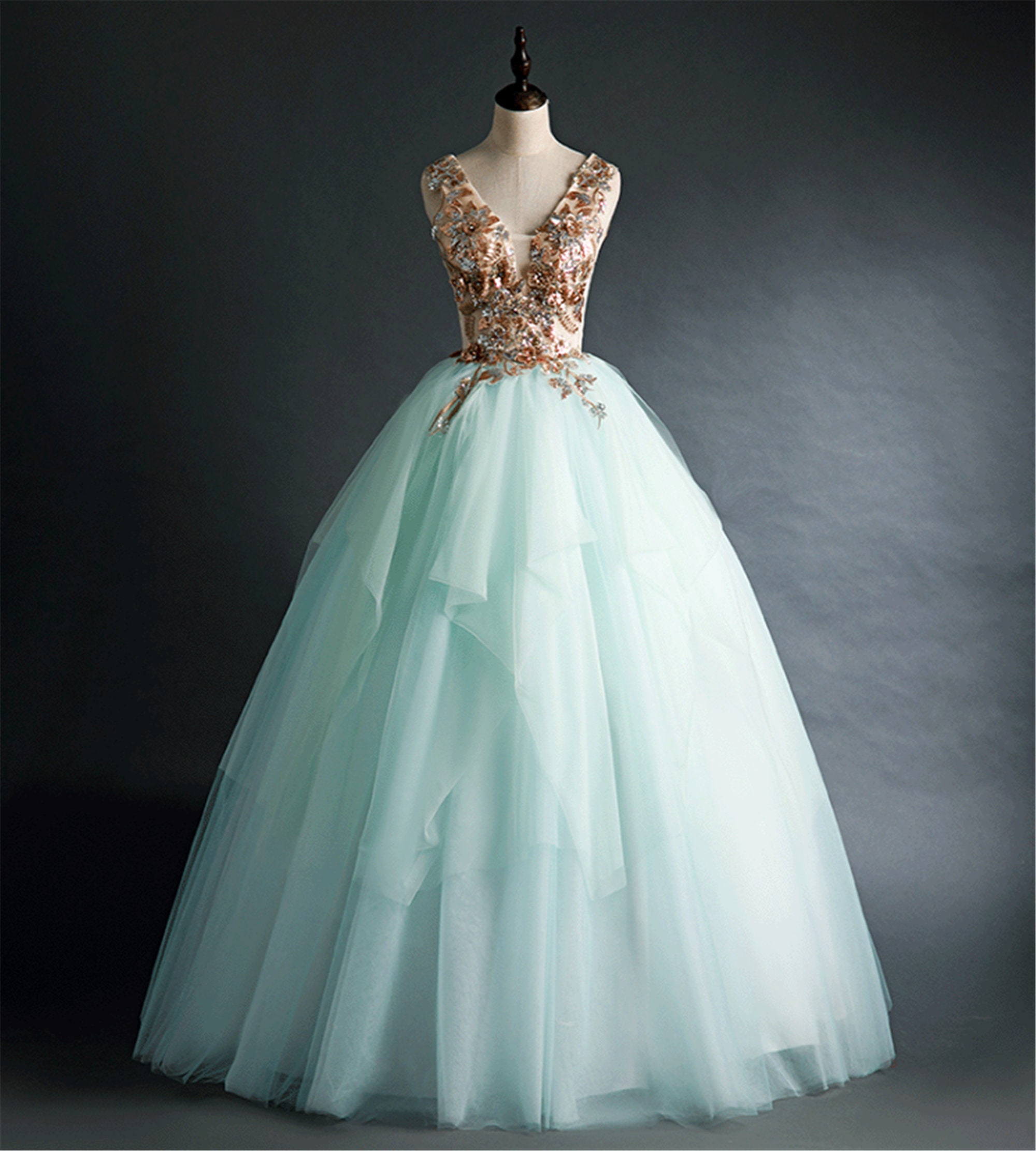 mint green quinceanera dresses