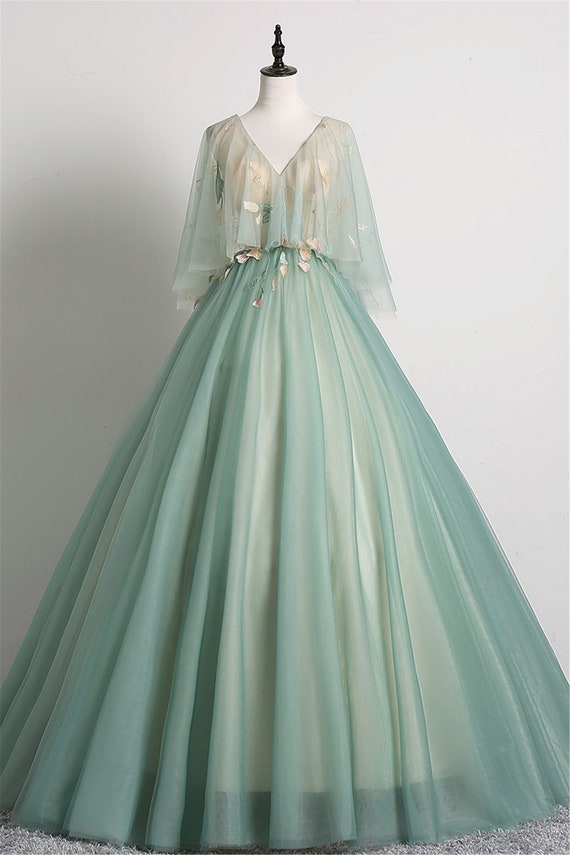 Pale Green Quinceanera Dress Short 