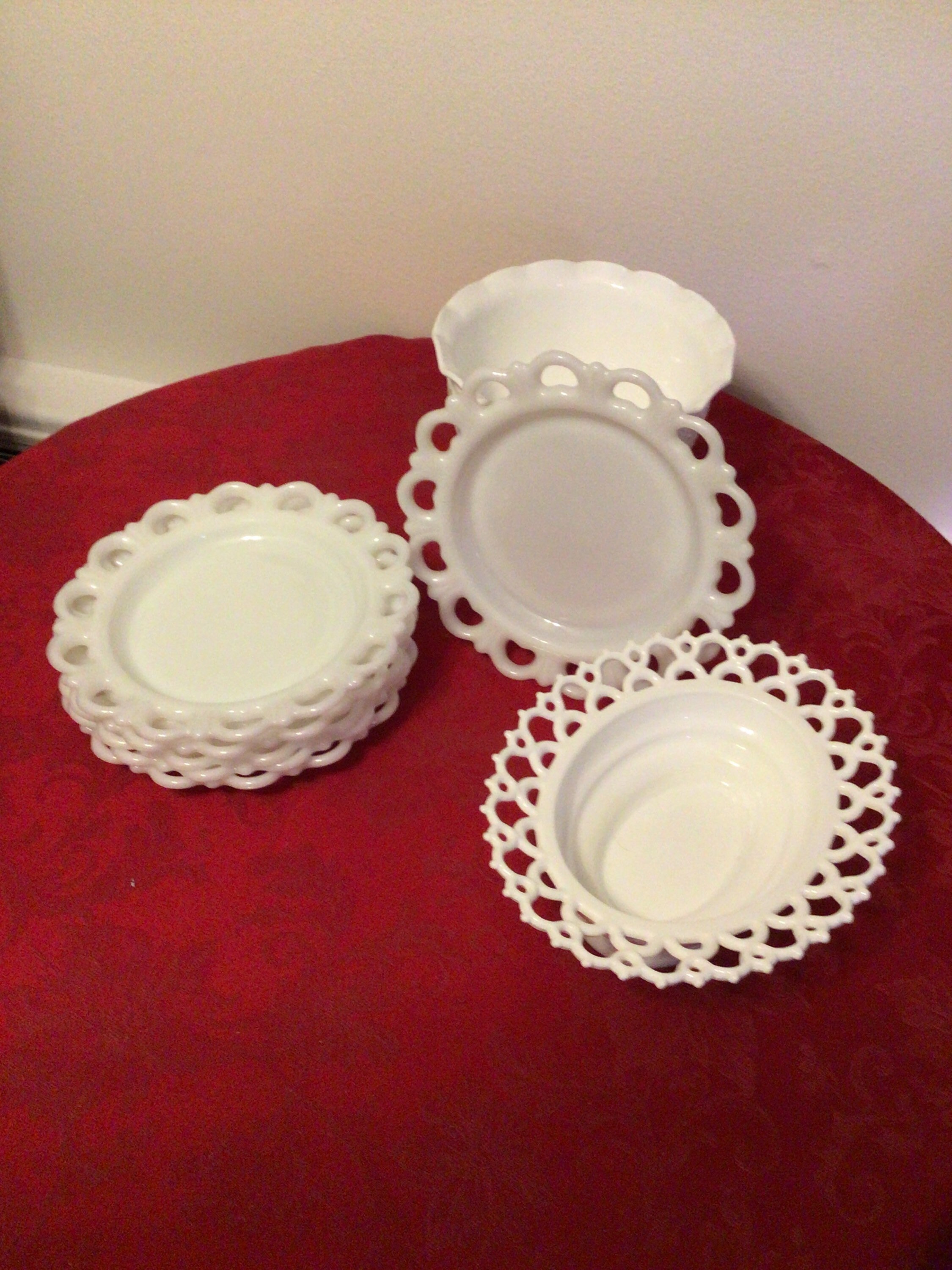 Mix Vintage Westmoreland Milk Glass Dishes Etsy