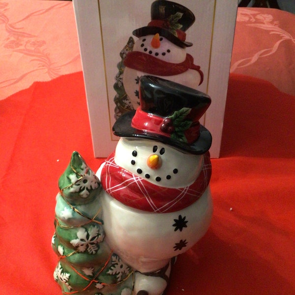 Fortunoff Christmas  Cookie Jar