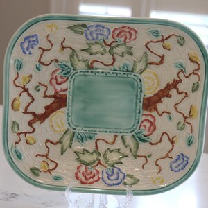 Vintage H J Wood 'Indian Tree' Hand Painted Platter/Dish - 1960s, Colourful, Display, Home Decor, Charlotte Rhead