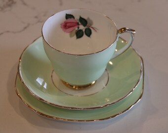DUCHESS GREENSLEEVES VINTAGE FINE CHINA REPLACEMENTS TEA SET TRIO 5 AVAILABLE 