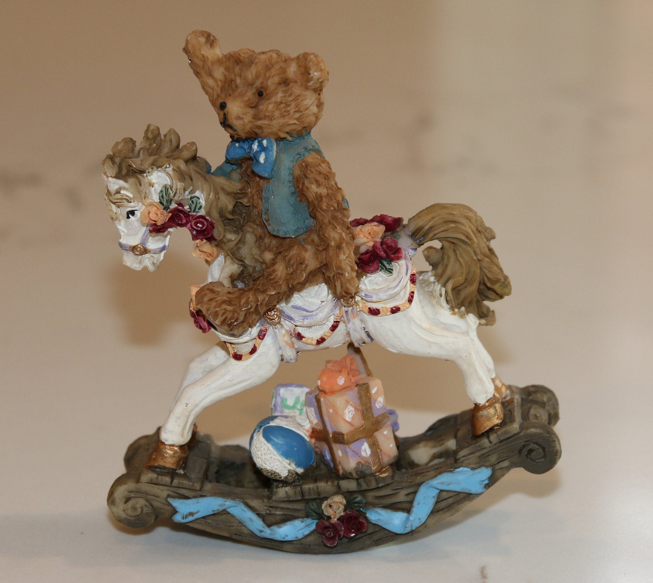 Teddy bear rocking horse on sale