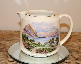 BCM Nelsonware Jug - Water Pitcher - 'Ennerdale Water from The Anglers Hotel' - Farmhouse - Cottage - Country Decor - English Countryside