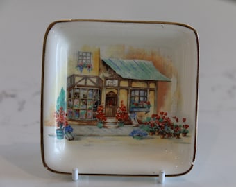 Vintage 'The Posy Shop' Trinket Dish: Lancaster and Sandland EnglishWare