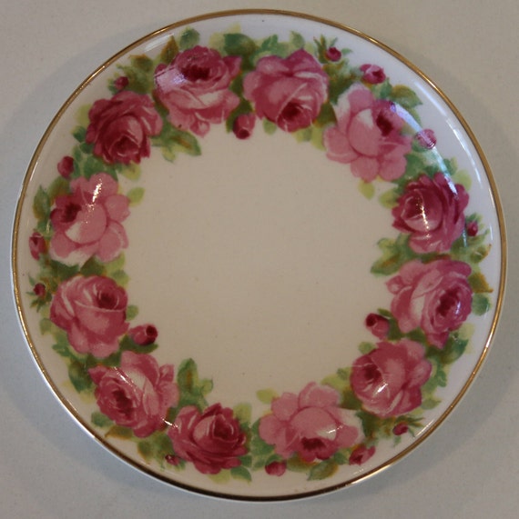 Pretty Vintage Royal Doulton 'Raby Rose' Pin Dish… - image 4