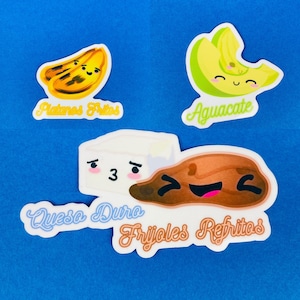 Salvadoreño breakfast pack 3” sticker Latinx Latino food El Salvador Salvadoran Laptop Planner Hydroflask Water Bottle water resistant