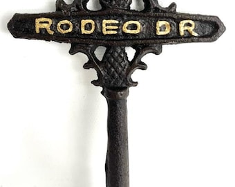 Rodeo Dr.  Street sign for Miniature  Fairy Garden