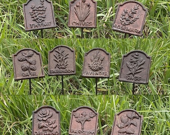 Herb markers - Cast iron - Pick and choose