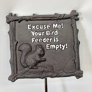 Garden Sign Squirrel