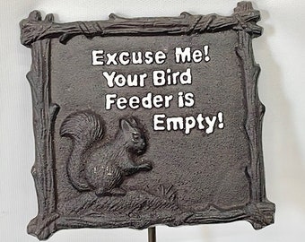Garden Sign Squirrel