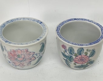 Set of 2 Mini fish bowl Pots -Japanese Fish Bowls
