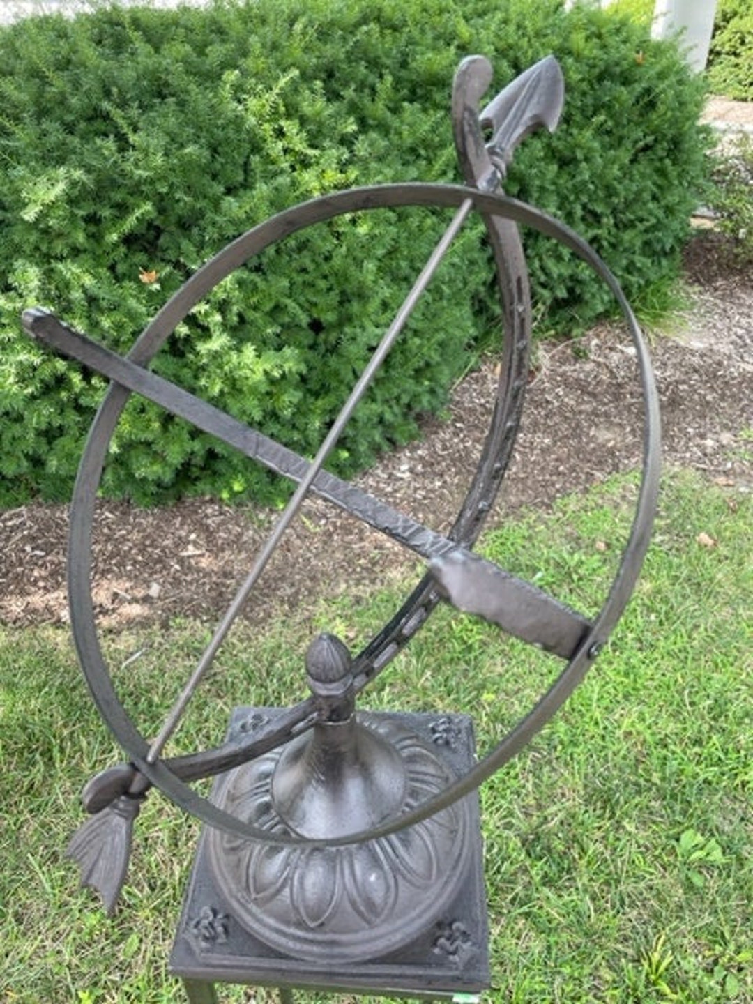 Nautical Globe Cast Iron Armillary Sphere Sundial 24