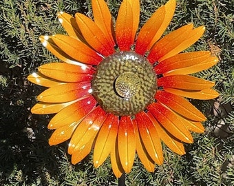 Large Sunflower Spinner: Garden Art, 48" Tall