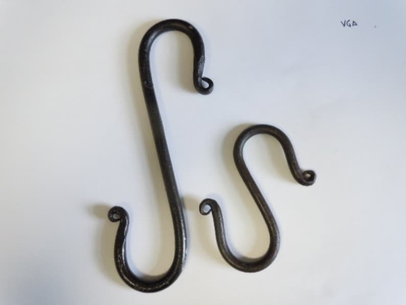 Forged Iron S hooks and extenders Decorative image 2