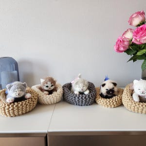 Personalized Handmade Crochet Kitten Toy, Gift for Cat Lovers, Baby Shower Gift, Cozy Kitten Toy, Birthday Gift, Cat Mom, Cute  Stuffed Cat