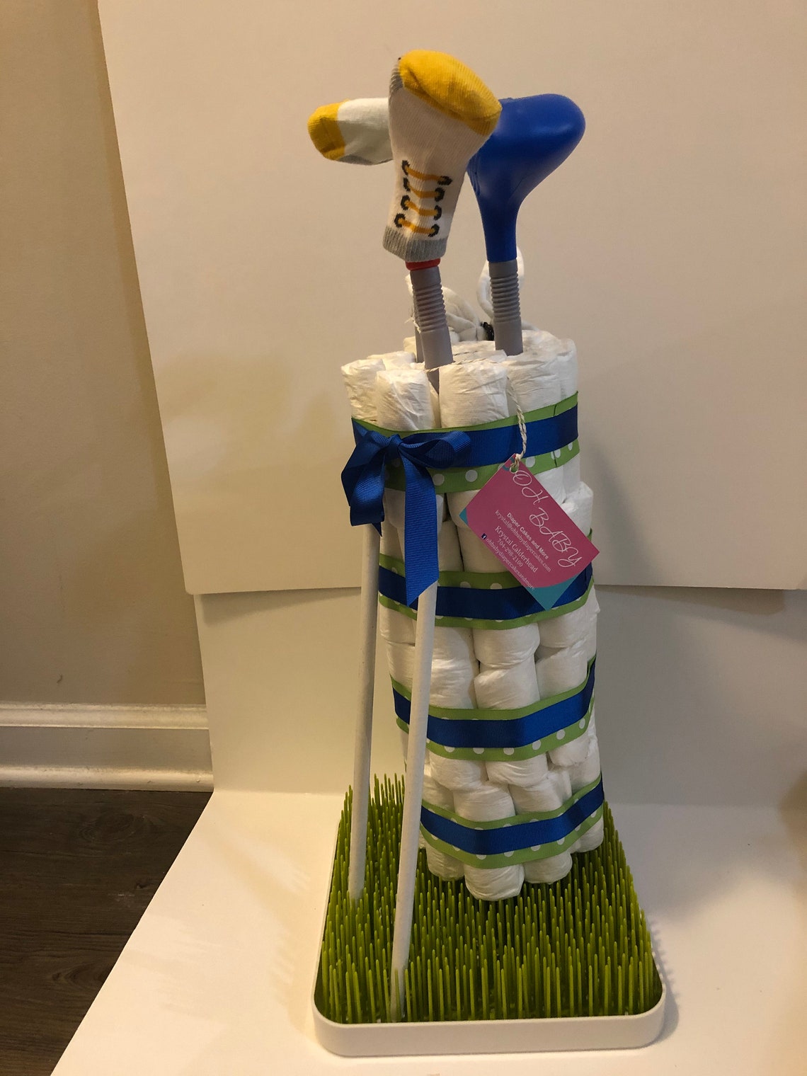 Golf Bag Diaper Cake Etsy