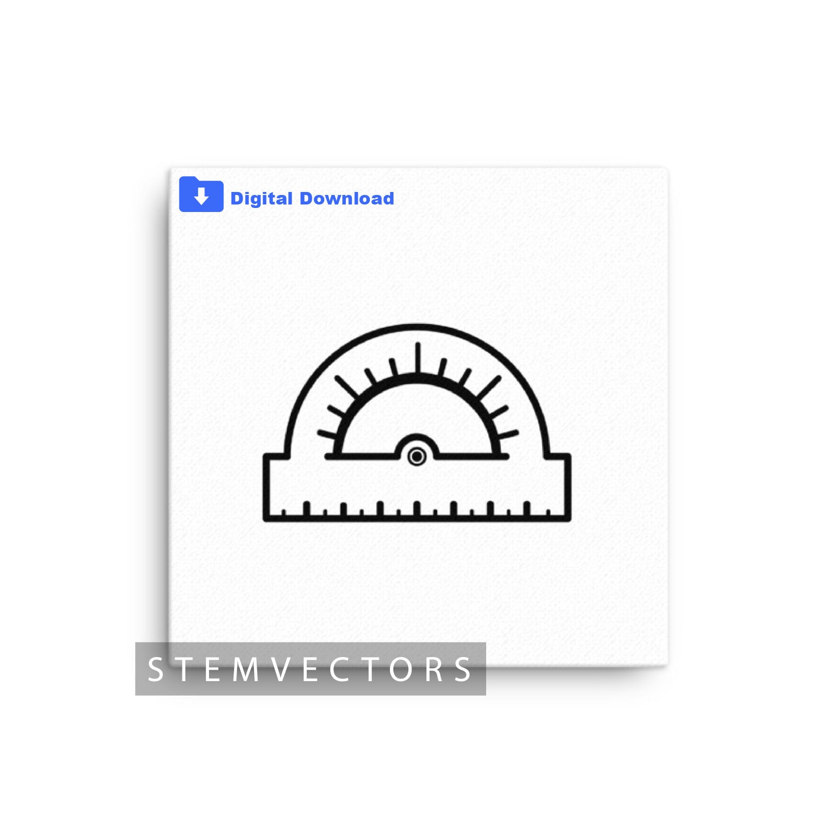Protractor Ruler Vector Clip Art (svg, Png, Jpg, Dxf) (digital Download ...