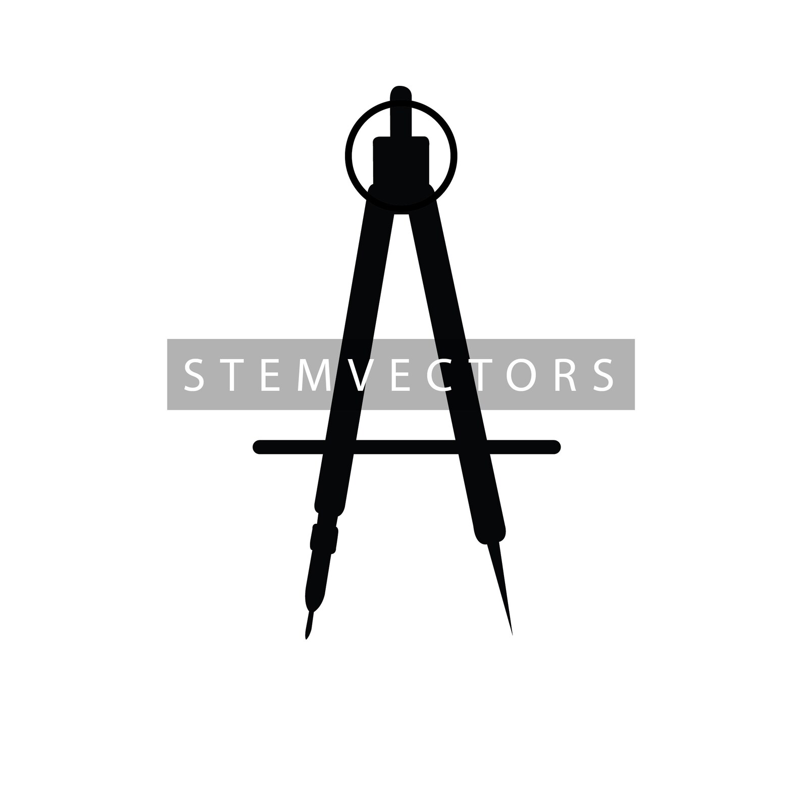 Engineering Compass (digital Download) Black and White Vector Clip Art ...