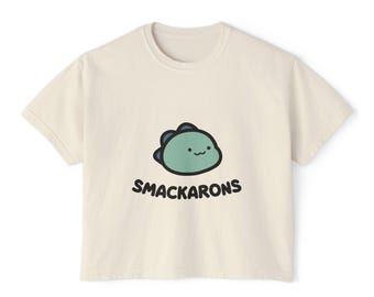 Smackarons Kawaii Macaron Character Tee | Vintage-Inspired Food Shirt