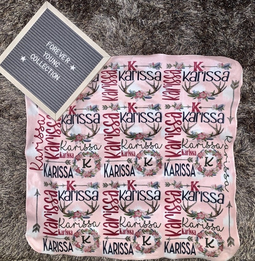 Sublimation Baby Girl Blanket Fleece Personalized Blanket Etsy UK
