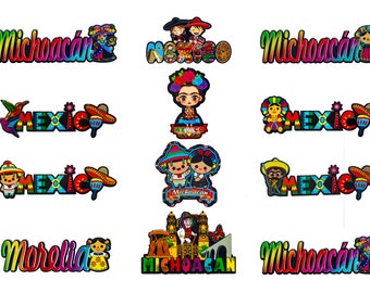 Mexican (3 pack) Fridge Magnet | Magnetos Mexicanos para Refrigerador Paquete de 3