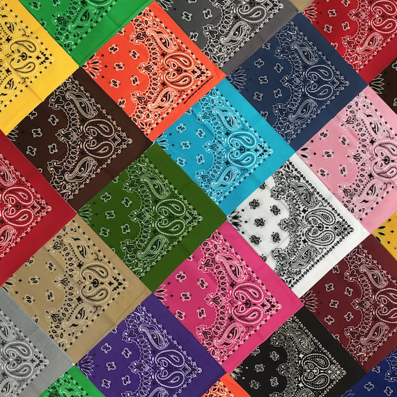 Kids Bandana-Style Bottoms Set - Turquoise, Orange, Purple, Light Blue, Black Little Boys or Girls Bandana Cotton Pants in Variety of  main image 4