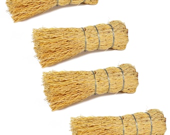 Juego de estropajos de raíz natural: Cepillo de cocina mexicano, 5" (Juego de 4)