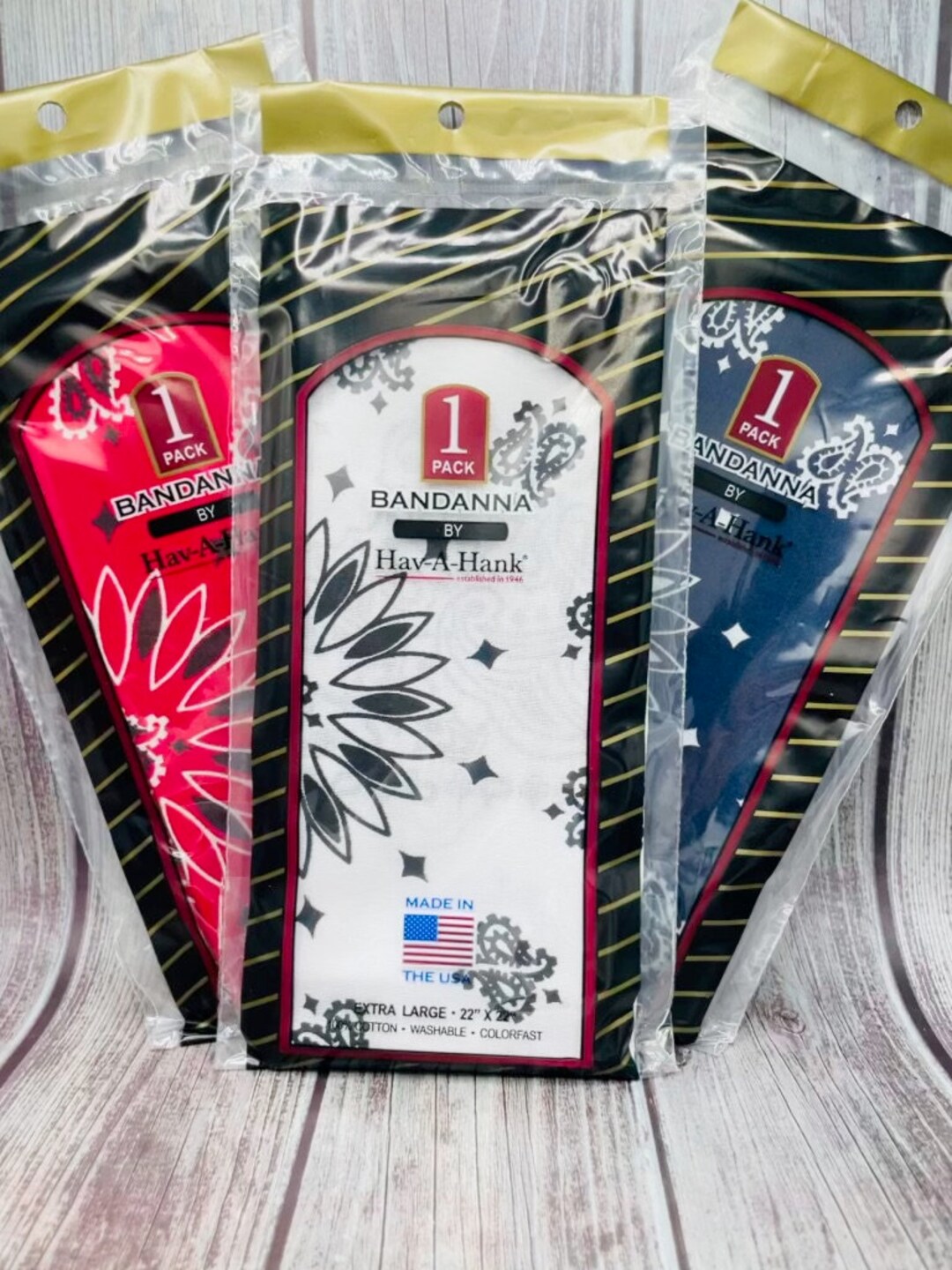 Hav-A-Hank Bandana - Red - Dave's New York