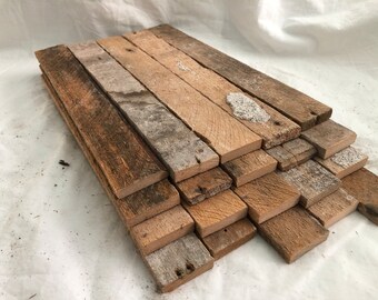 20 Lath & Plaster lath board strips, 12" long bundle, reclaimed lumber, farm house, slats, 1800's, rustic accent