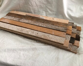 20 Lath & Plaster lath board strips, 18" long bundle, reclaimed lumber, farm house, slats, 1800's, rustic accent