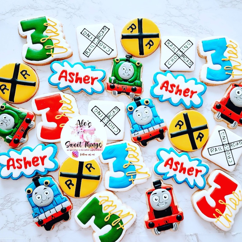 Thomas the Tank Engine Cookies - Etsy