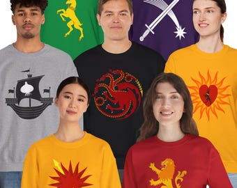 ASOIAF Sigil / Crest Unisex Sweatshirts, A Song of Ice and Fire, Knight of the Seven Kingdoms