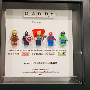 Personalised Superhero Box Frames image 1