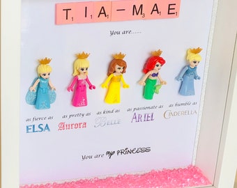 Personalised Disney Princess Box Frame