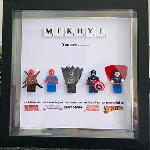 Personalised Superhero Box Frames image 5
