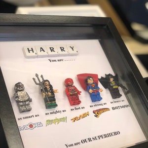 Personalised Superhero Box Frames image 2