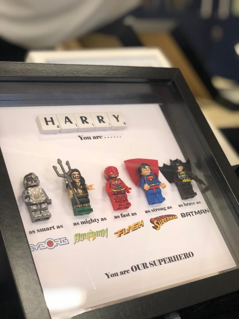 Personalised Superhero Box Frames image 2