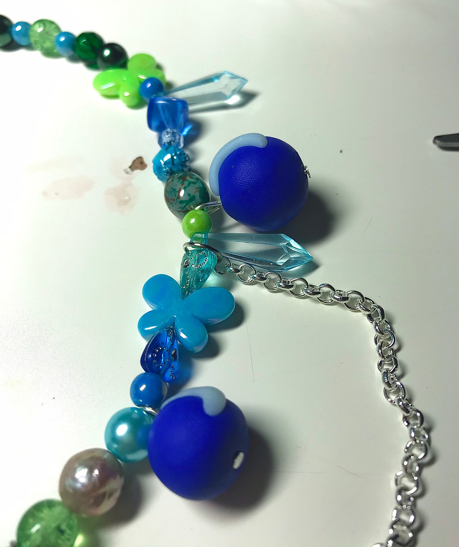 Handmade bubble bubble charm necklace Etsy