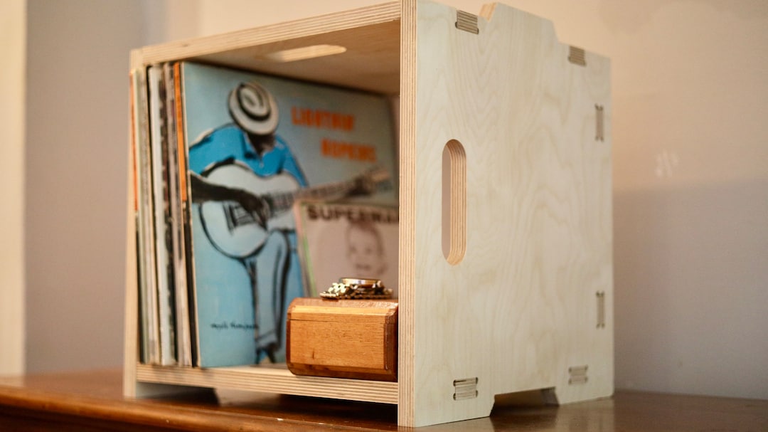 Record Storage Cubby Stackable Crate Modular Vinyl Storage Etsy