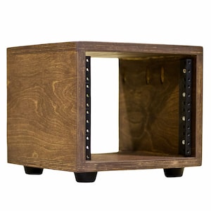 Half-Width Audio Rack | Solid Wood | Quick Turnaround | 9.5&quot; Studio Rack