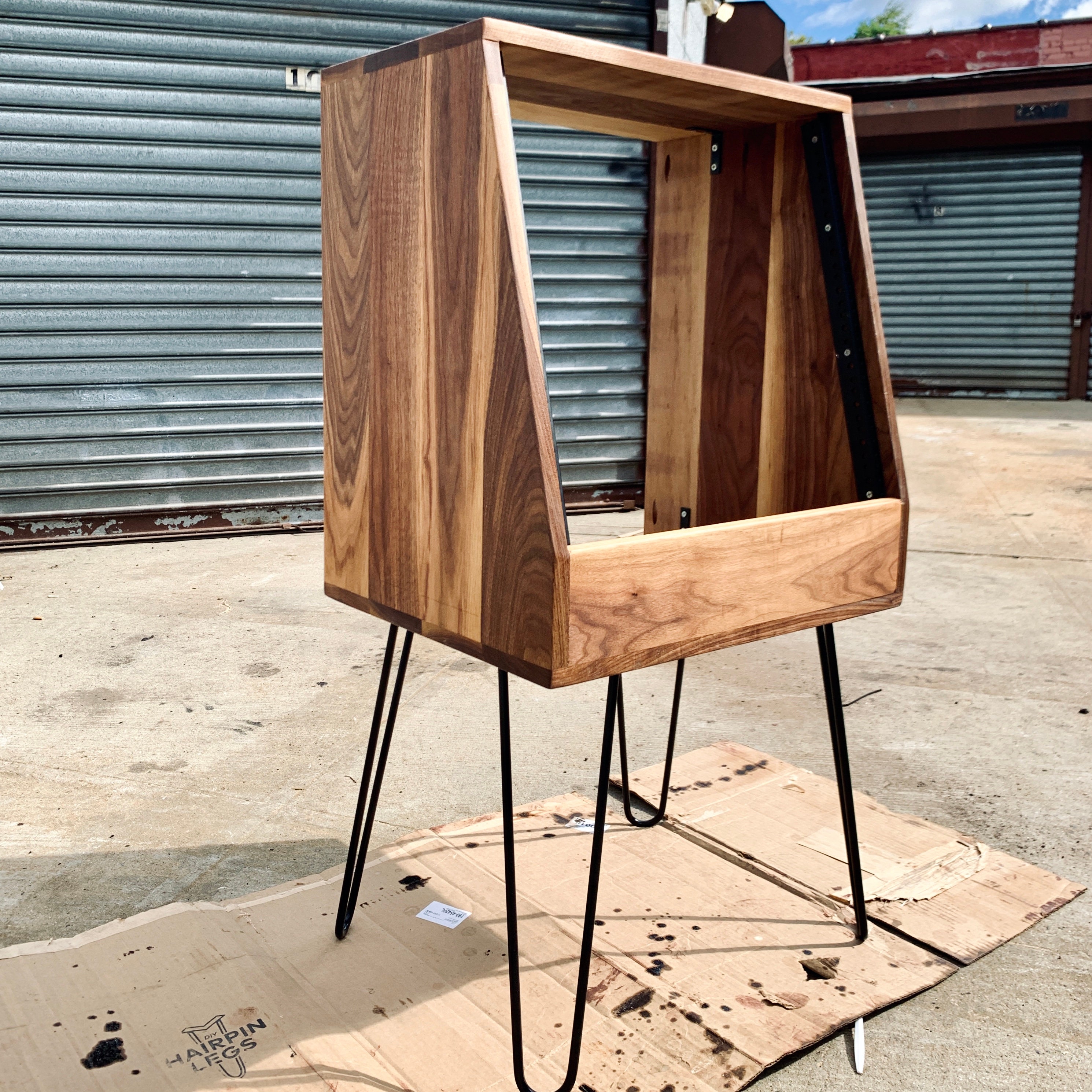 Walnut Studio Rack Exotic Wood Hand Built Etsy