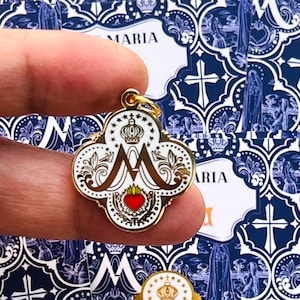Auspice Maria Our Lady Of Fatima-medaillon