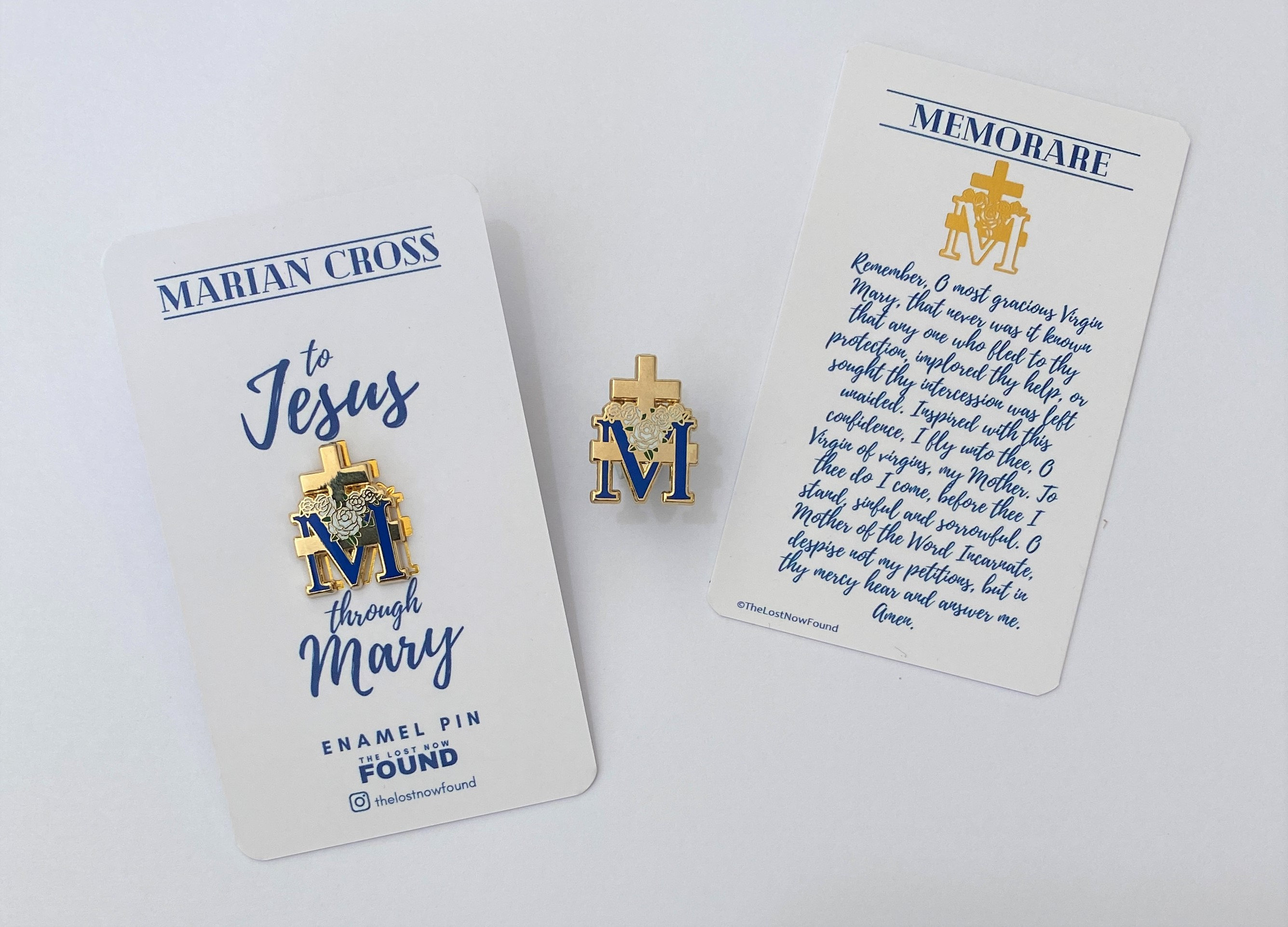 Marian Cross Pin