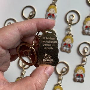 St. Michael the Archangel Keychain - Etsy