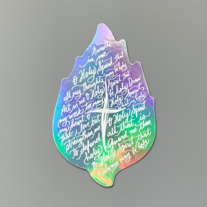 Holy Spirit Vinyl Sticker - Etsy