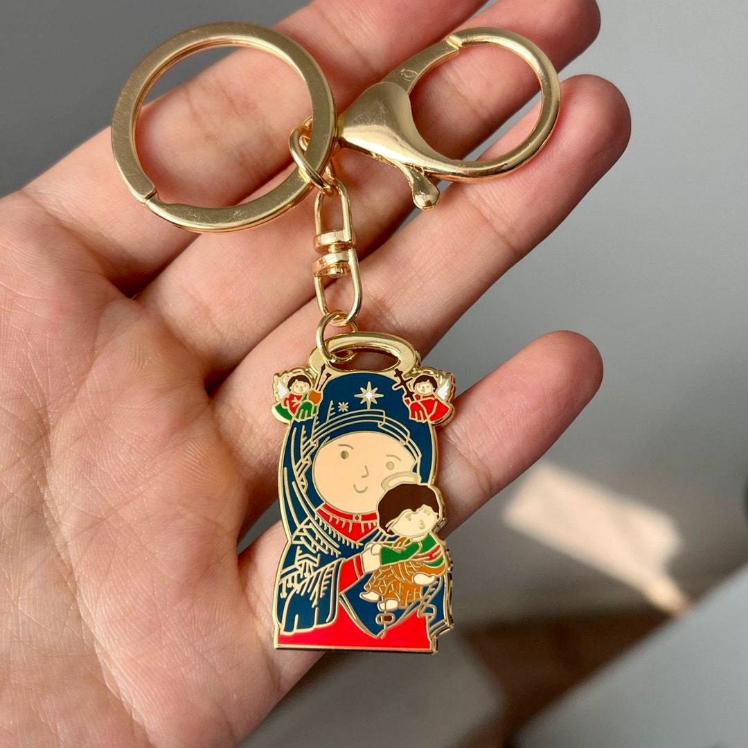 Mother of Perpetual Help Keychain - Etsy