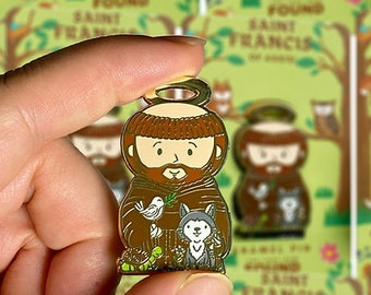 St. Francis of Assisi Enamel Pin